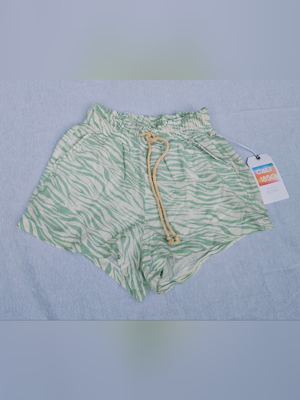BNWT Linen Blend Cali 1850 Drawstring Shorts